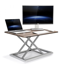 WERGON - Vincent - Justerbar Ergonomisk höj-/sänkbar möbel för bord/arbetsplats - Mörkbrun