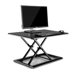 WERGON - Vincent - Justerbar Ergonomisk höj-/sänkbar möbel för bord/arbetsplats - Svart