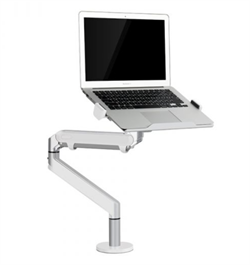 WERGON - Felix - Bordshållare med gasfjäder för skärm upp till 32"/ Laptop för 11-17" - Silver