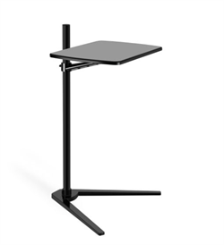 WERGON - Willow Lounge - Laptop / Tablet / Monitor - Justerbart stativ med bord - H: 30-90cm - Svart