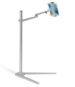 WERGON - Pluto - iPhone / surfplatta 4-13 "- Justerbar Design Alu hållare H: 41-107cm - Svart