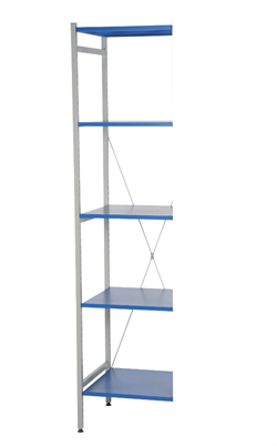 Hyllo Kit 4; 5 hyllor 500 mm påbyggn