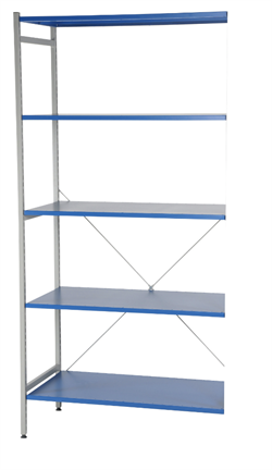 Hyllo Kit 2; 5 hyllor 1000 mm påbyggn